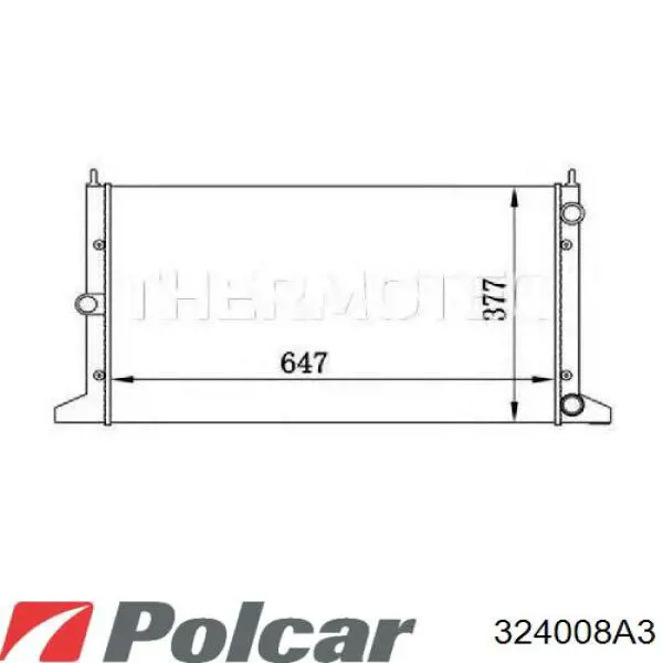 AC259385 Maxgear Радіатор охолодження двигуна
