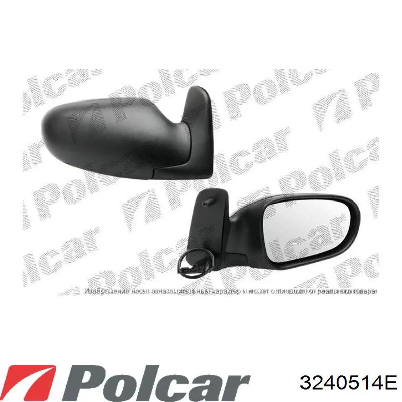 Ліве бічне дзеркало Polcar 3240515M ціна, від 53.62 USD