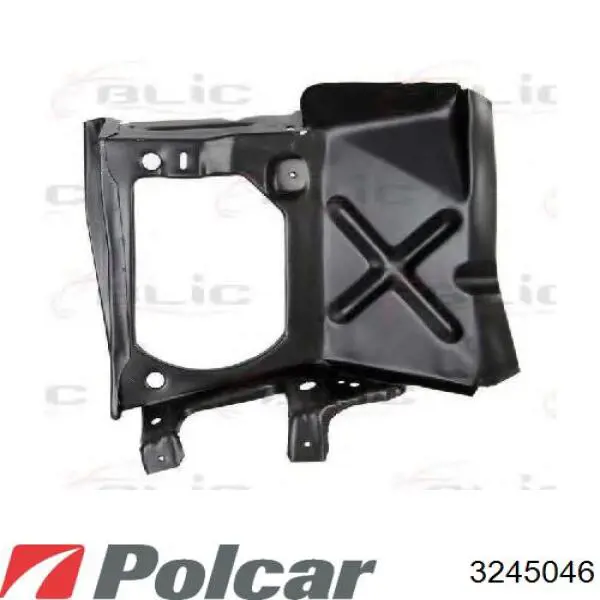 3245046 Polcar супорт радіатора правий/монтажна панель кріплення фар