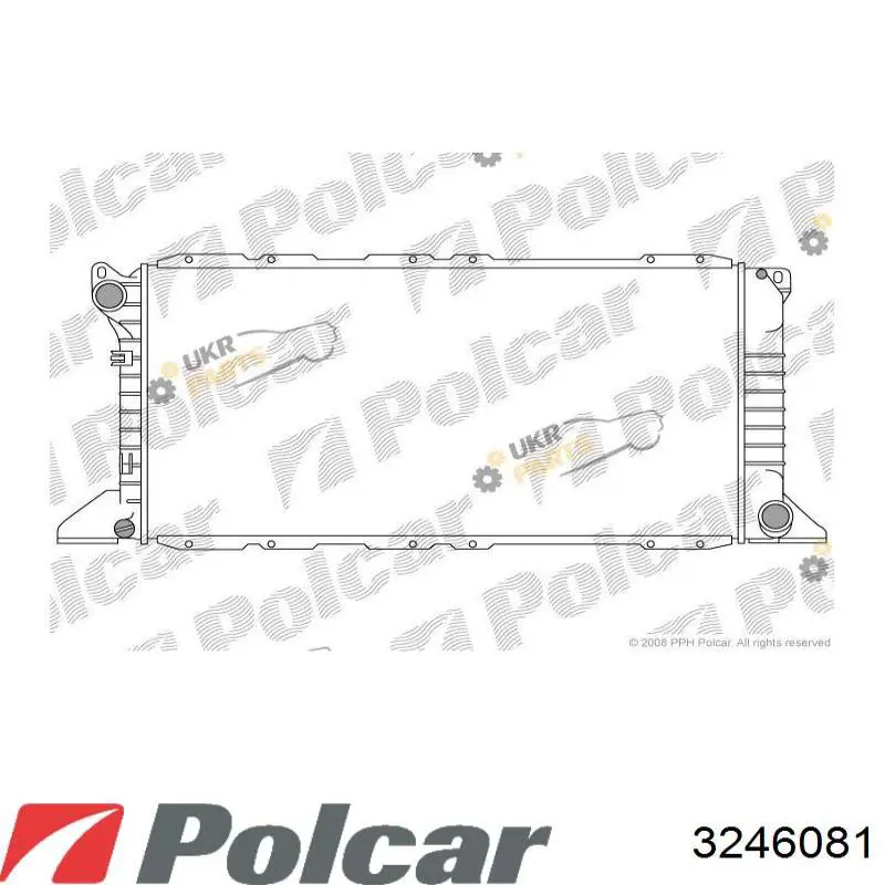 3246081 Polcar радіатор охолодження двигуна