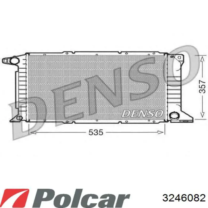 Радіатор основний Polcar 3246082 ціна, від 78.49 USD