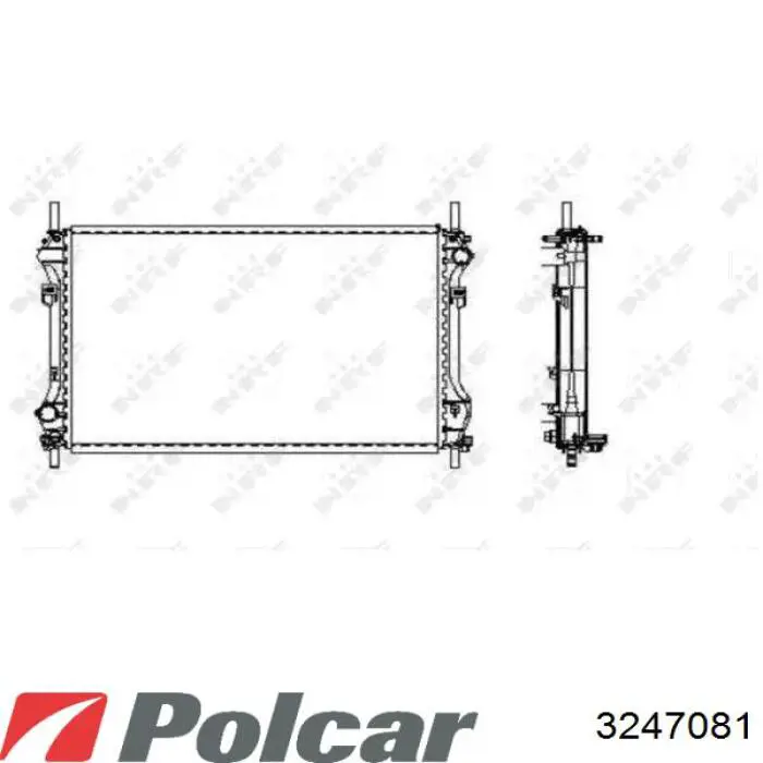 3247081 Polcar радіатор охолодження двигуна