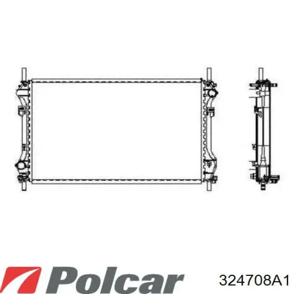 Радіатор 324708A1 Polcar