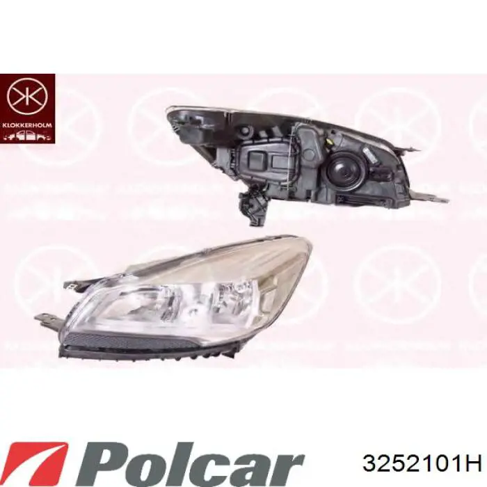 Фара права 3252101H Polcar