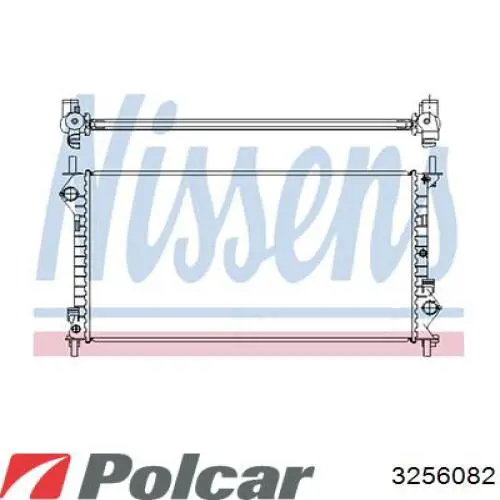 Радіатор охолодження двигуна 3256082 Polcar