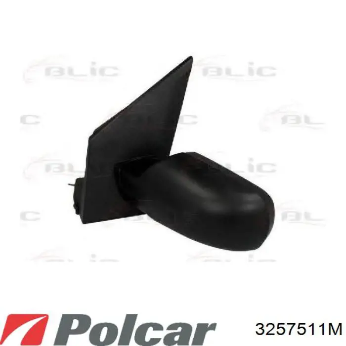 Ліве бокове дзеркало 3212511E Polcar