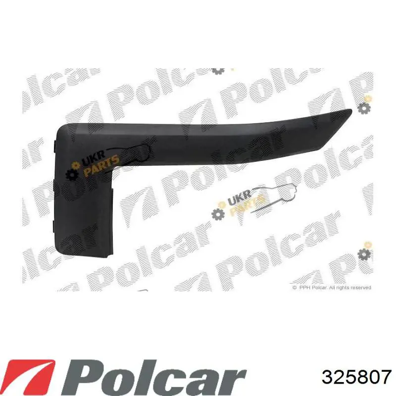 Передній бампер 325807 Polcar