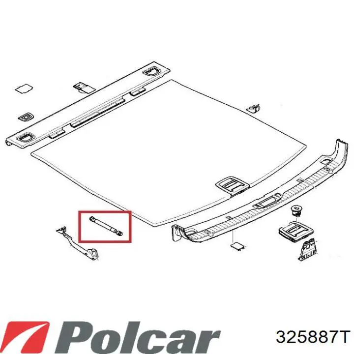 325887T Polcar Задня ліва фара