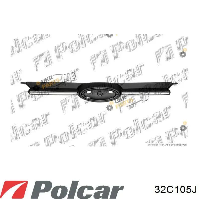 Решітка радіатора 32C105 Polcar