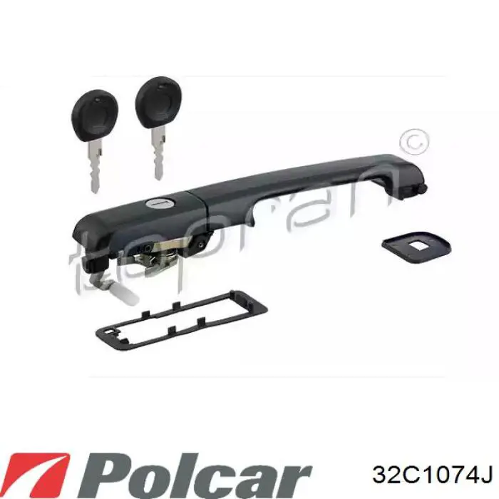 32C1074J Polcar Кронштейн бампера переднього, центральний