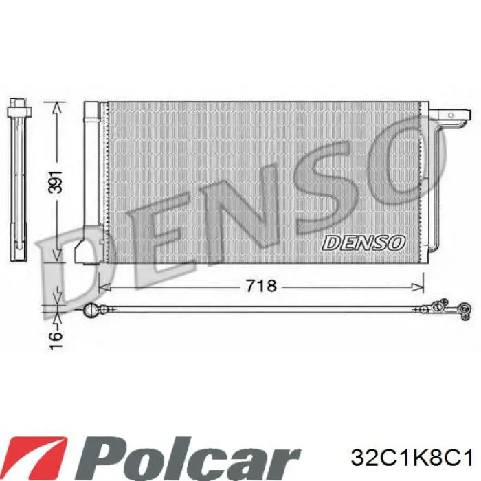 Конденсатор кондиціонера Polcar 32C1K8C1 ціна, від 61.94 USD