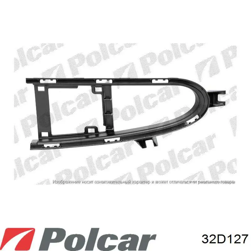 Решітка переднього бампера 32D127 Polcar