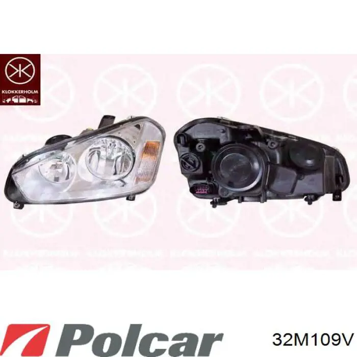 32M109V Polcar Фара дальнього світла в зборі
