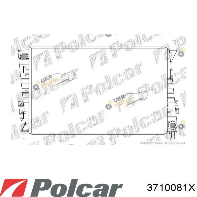 Радіатор охолодження двигуна 3710081X Polcar