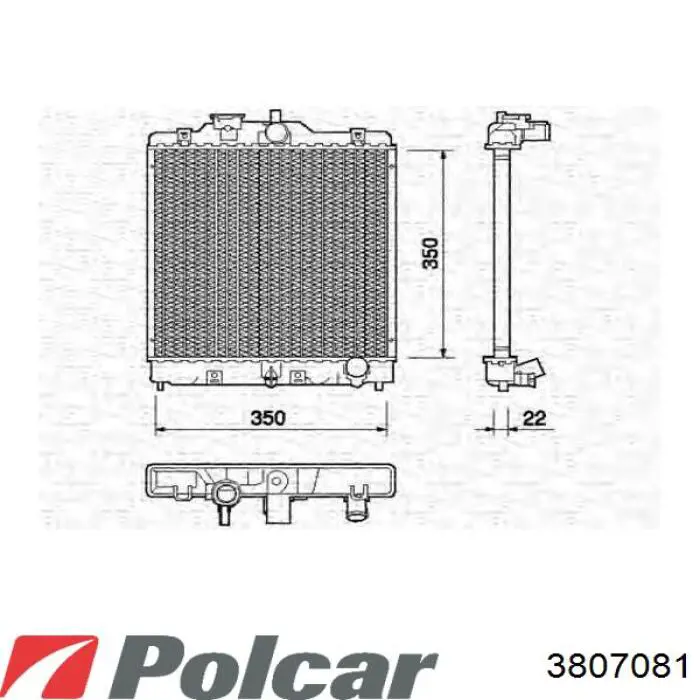 Радіатор основний Honda 19010P29J02 ціна, від 52.67 USD