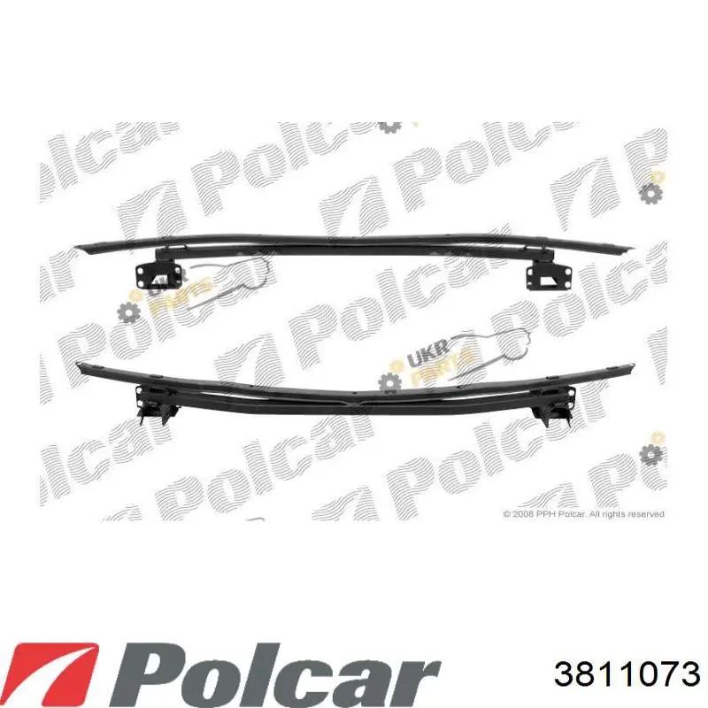 Шина бампера переднього Polcar 3811073 ціна, від 76.90 USD