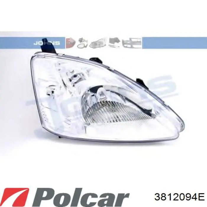 3812094E Polcar Фара дальнього світла в зборі