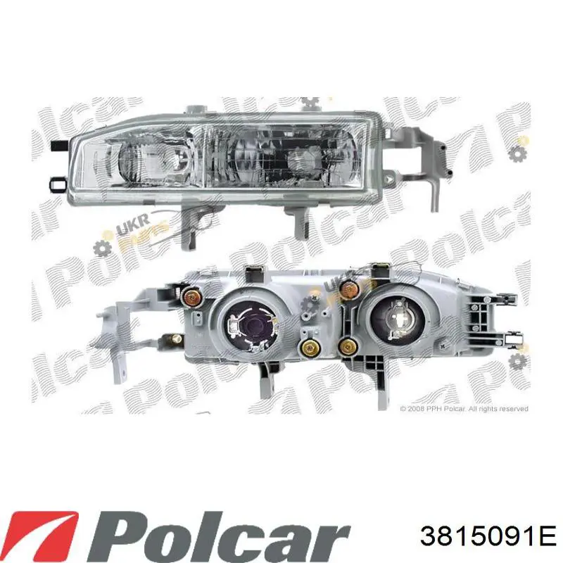 3815091E Polcar Фара дальнього світла в зборі