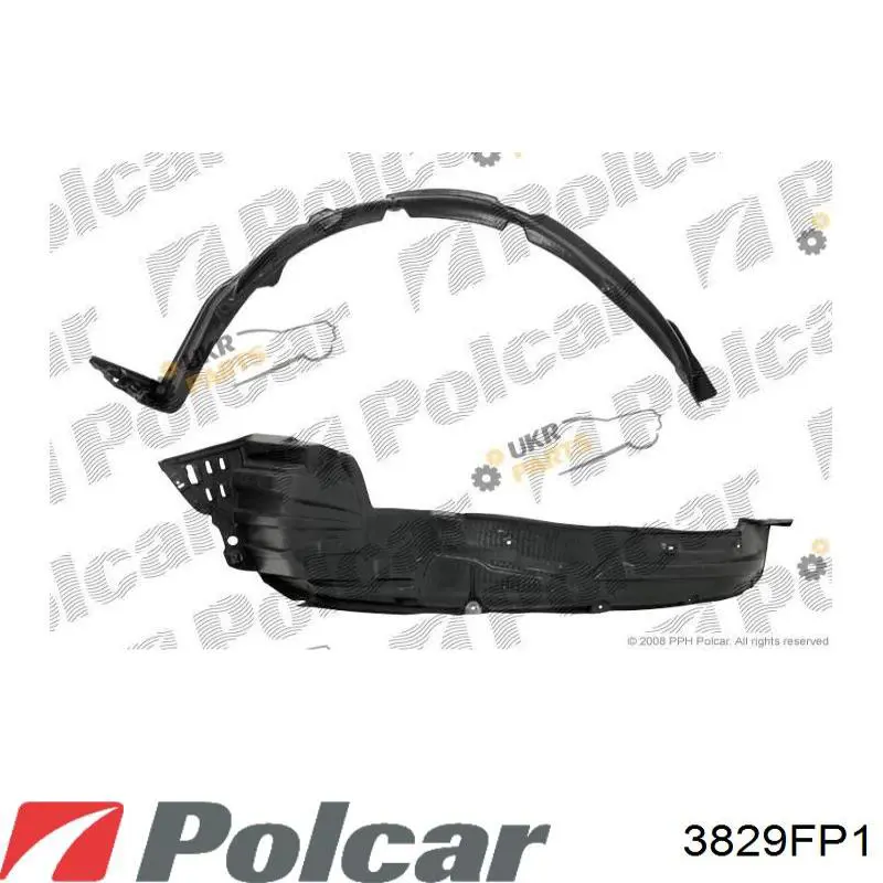 Підкрилок передній правий 3829FP1 Polcar