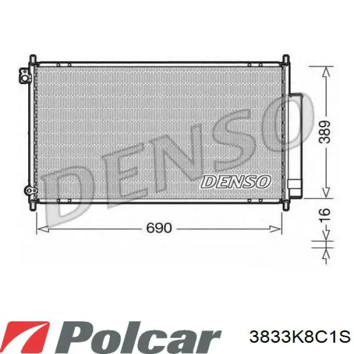 3833K8C1S Polcar Конденсатор