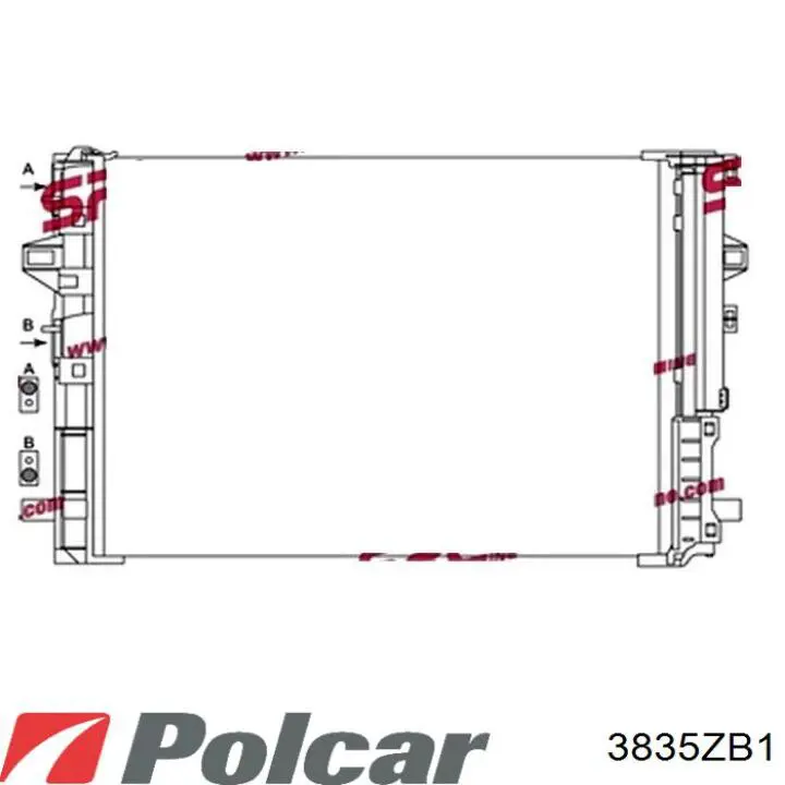 Купити 3835ZB1 Polcar Водяний бачок системи охолодження