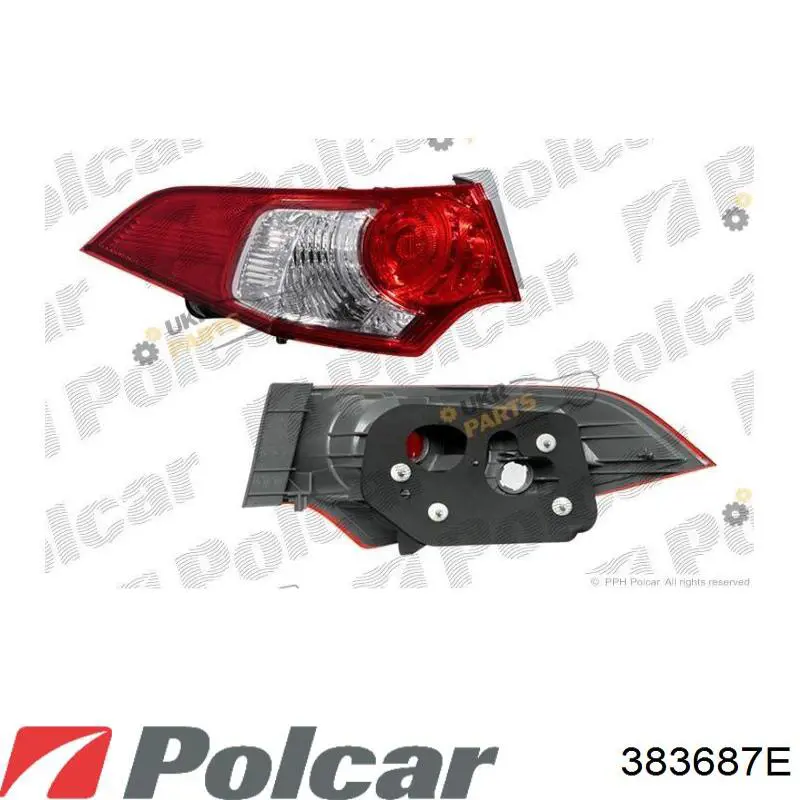 383687E Polcar Задній лівий зовнішній ліхтар