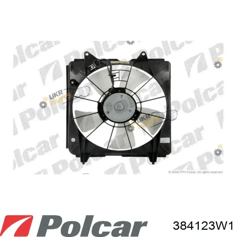 Вентилятор/крильчатка радіатора охолодження 384123W1 Polcar