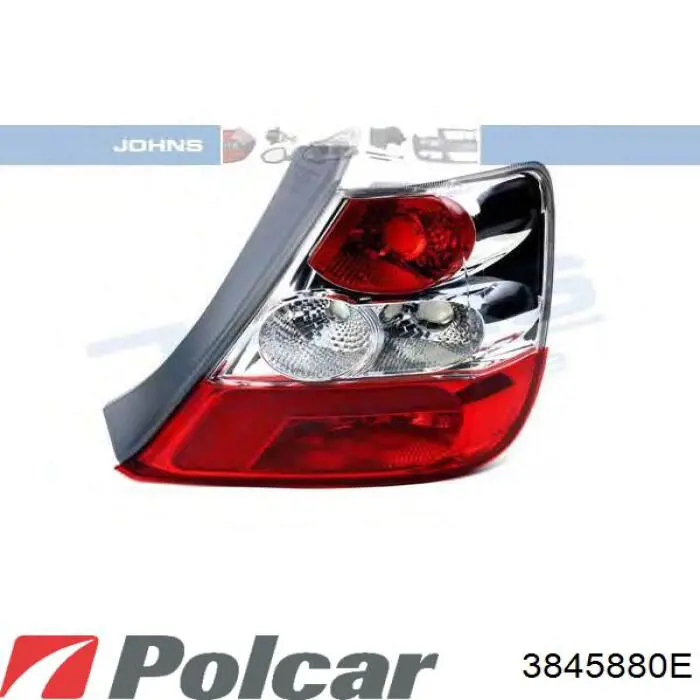 Ліхтар задній правий, зовнішній Polcar 3845880E ціна, від 53.60 USD