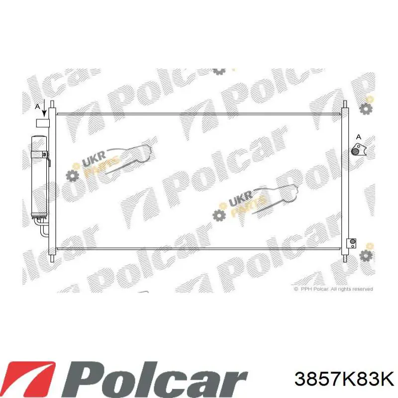 Радіатор кондиціонера 621610 Hart