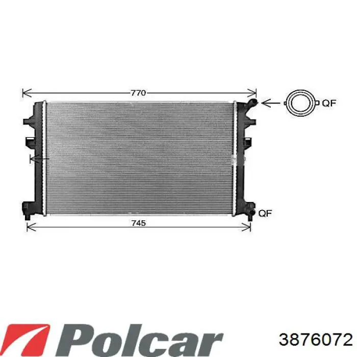 Передній бампер 3876072 Polcar