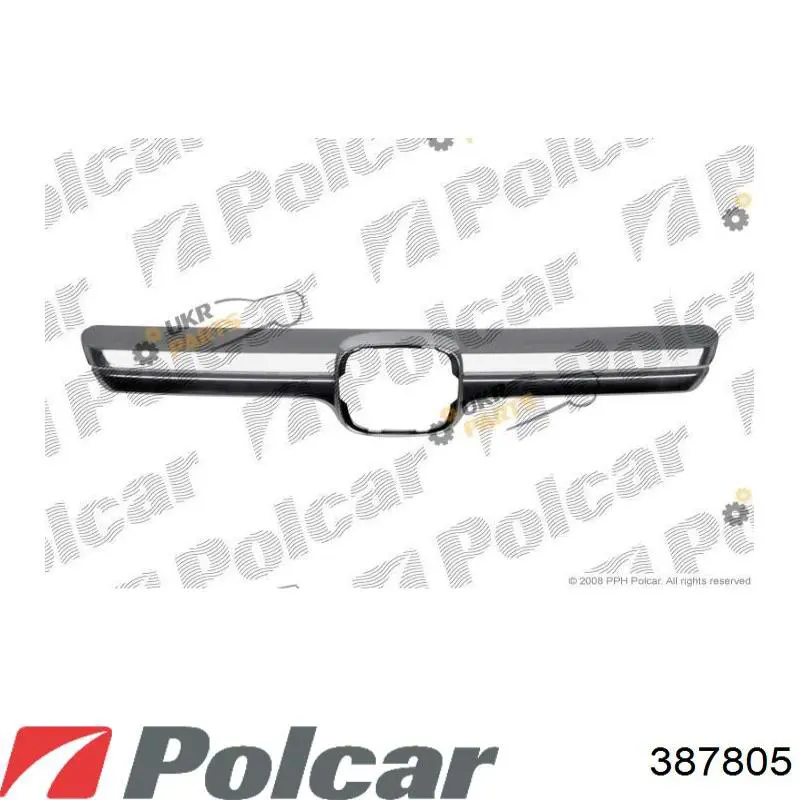 Решітка радіатора 387805 Polcar