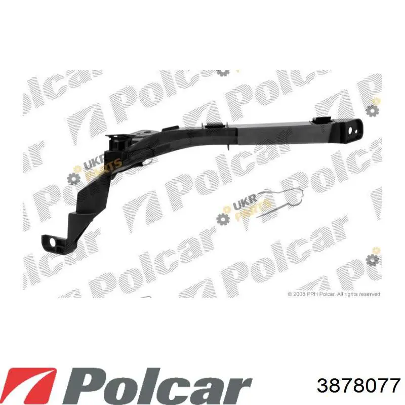 Купити 3878077 Polcar Кронштейн бампера переднього, лівий