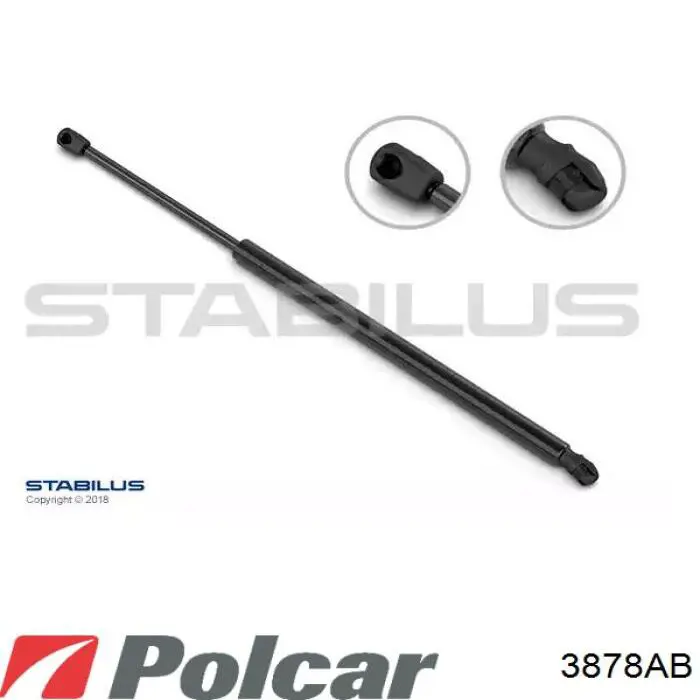 3878AB Polcar Амортизатор кришки багажника / двері 3/5-ї задньої