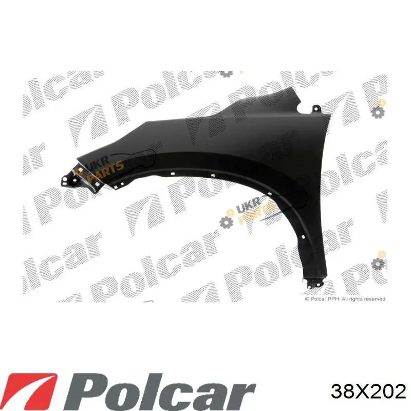 38X202 Polcar Крило переднє праве