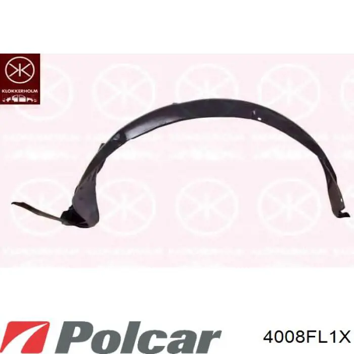 Підкрилок переднього крила, лівий Polcar 4008FL1X ціна, від 10.48 USD