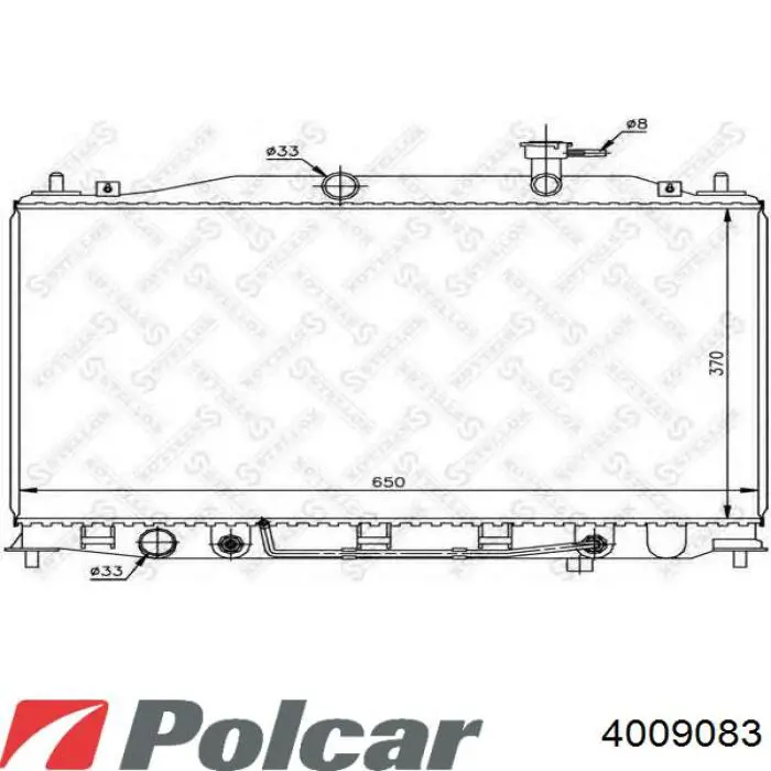 Радіатор 4009083 Polcar