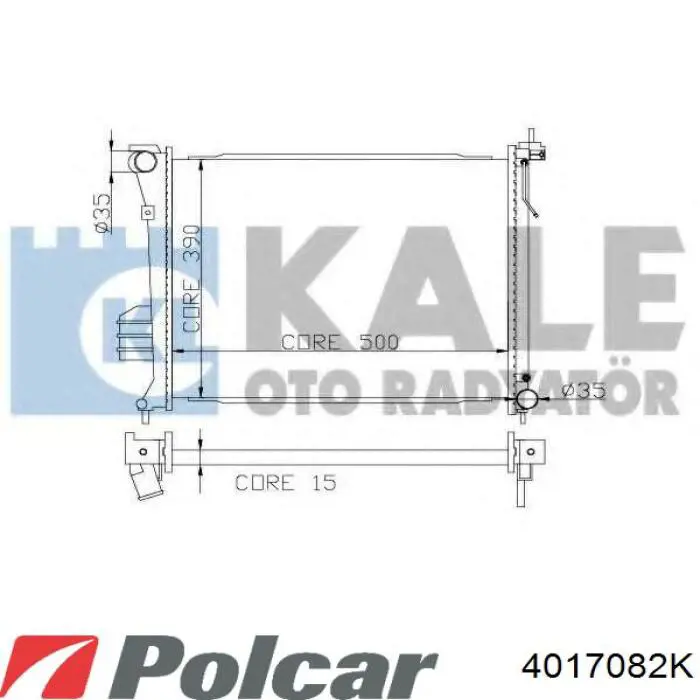 Купити PL812575 Koyorad Радіатор двигуна