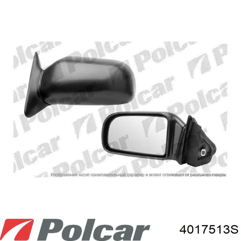 Ліве бокове дзеркало 4017513S Polcar