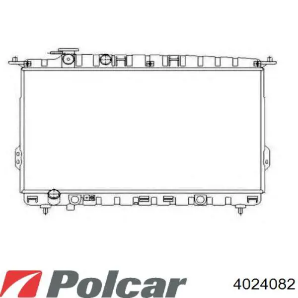 4024082 Polcar радіатор охолодження двигуна