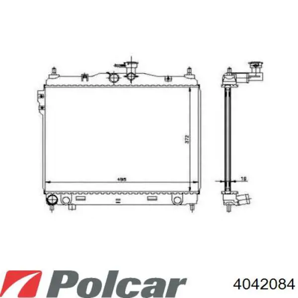 Радіатор охолодження AVA FP32A658AV