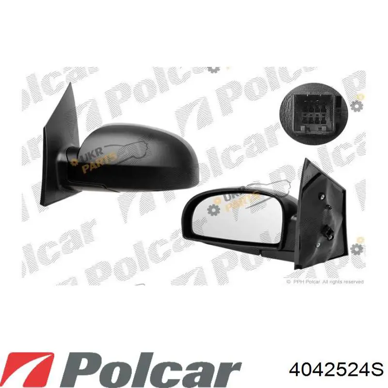 4042524S Polcar Праве дзеркало заднього виду