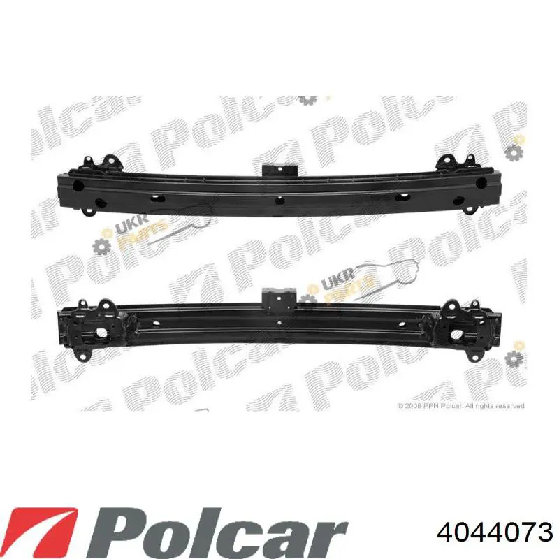 Підсилювач бампера переднього 4044073 Polcar