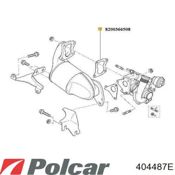 Ліхтар задній лівий Polcar 404487E ціна, від 33.28 USD