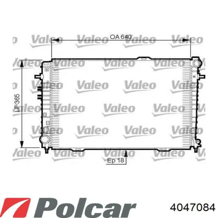 4047084 Polcar радіатор охолодження двигуна