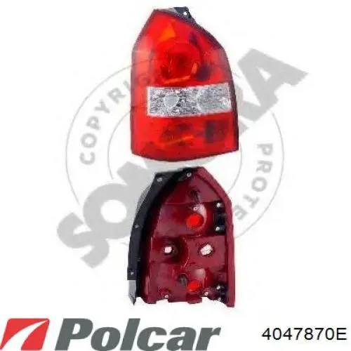 Ліхтар задній лівий Polcar 4047870E ціна, від 62.66 USD