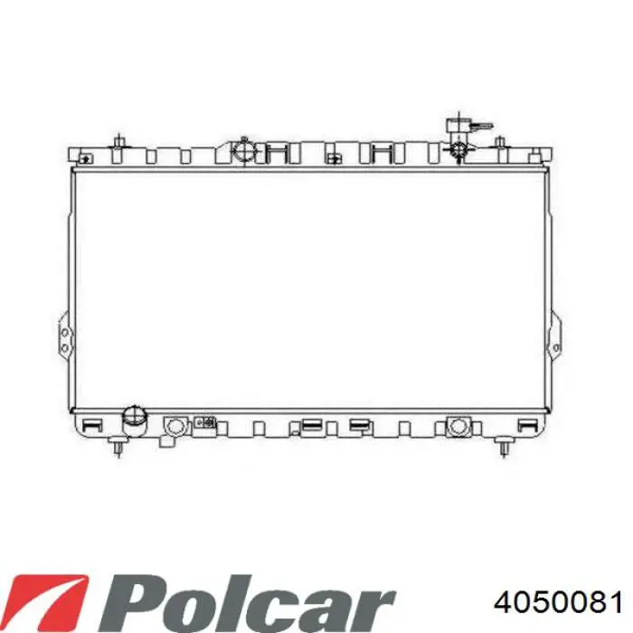 4050081 Polcar радіатор охолодження двигуна