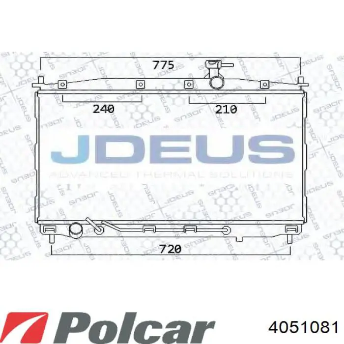 Радіатор 4051081 Polcar