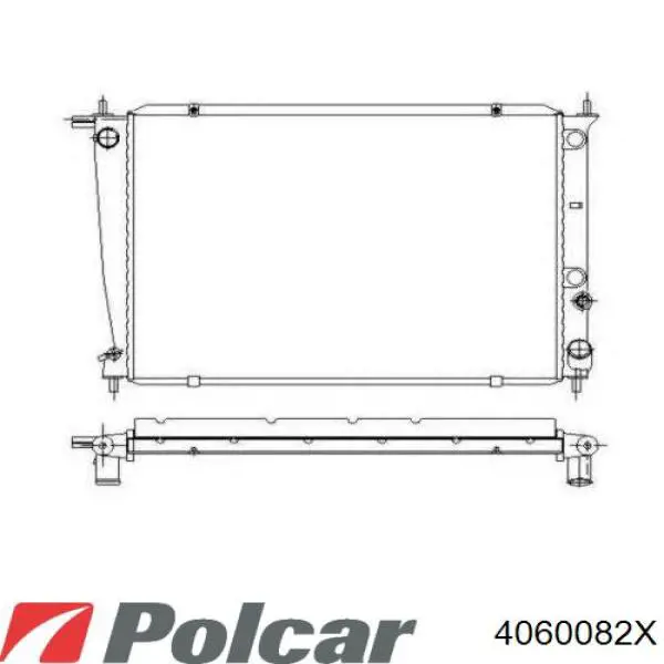 Радіатор 734408 VALEO