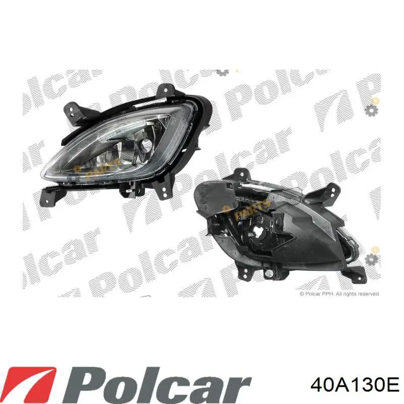 40A130E Polcar Права протитуманні фари