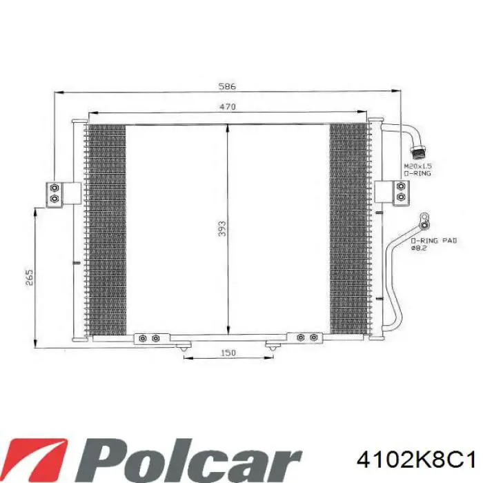 Купити 0K01161480L Hyundai/Kia Радіатор системи охолодження кондиціонера